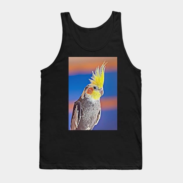 For The Love Of Cockatiels: Photo + Digital Art Tank Top by AndrewGoodall